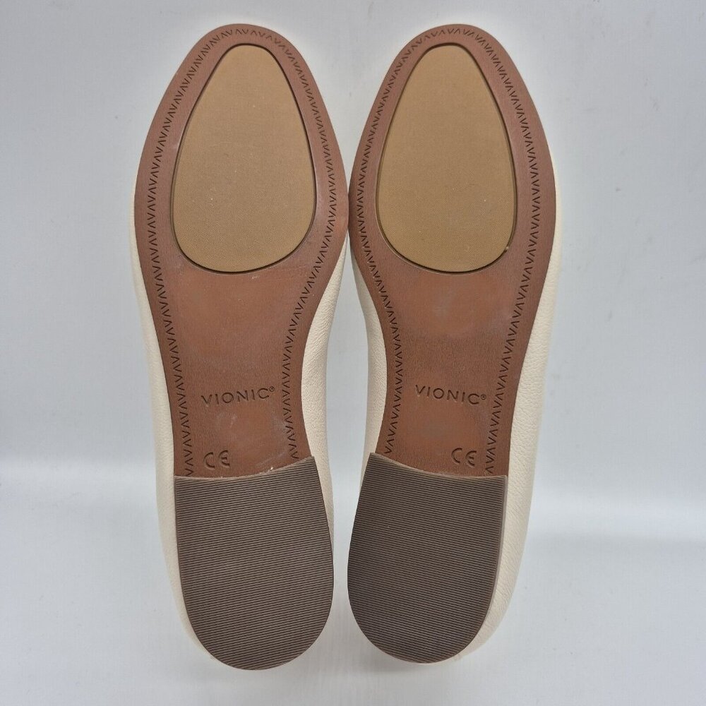 Vionic Willa Womens Size 8.5 M Slip On Flats Loafers Whit Arch Support Ivory 379 - Picture 7 of 9